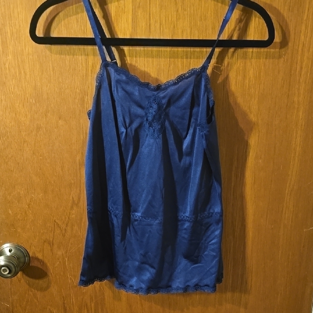 Vanity Fair Navy Lace Camisole